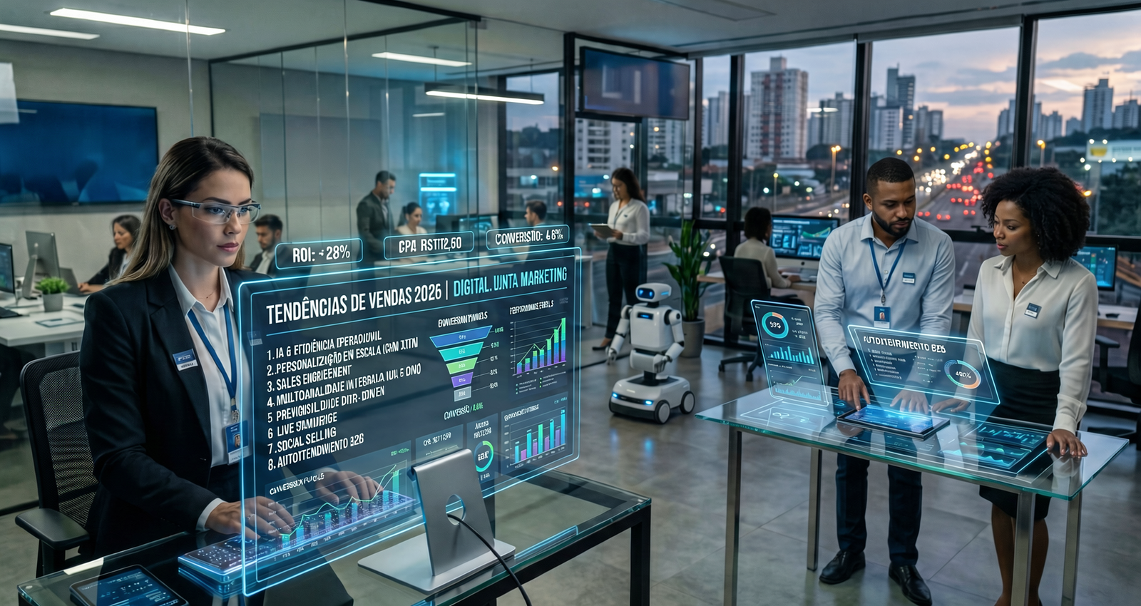 As 8 Tendências de Vendas para 2026: Por que o Digital é a Única Regra do Jogo